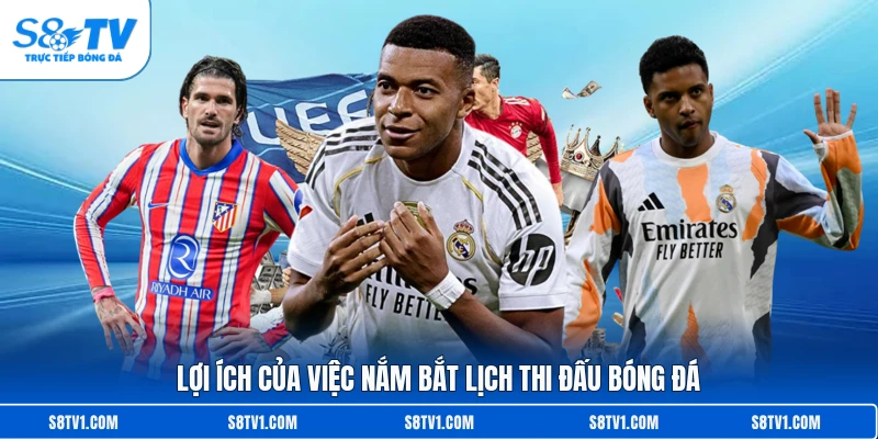 Lợi ích của việc nắm bắt lịch thi đấu bóng đá